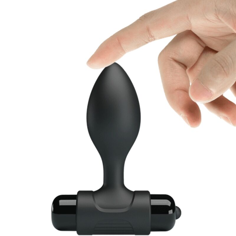 PRETTY LOVE - VIBRA BUTT 10 VIBRATIONS ANAL PLUG BLACK - Billede 4