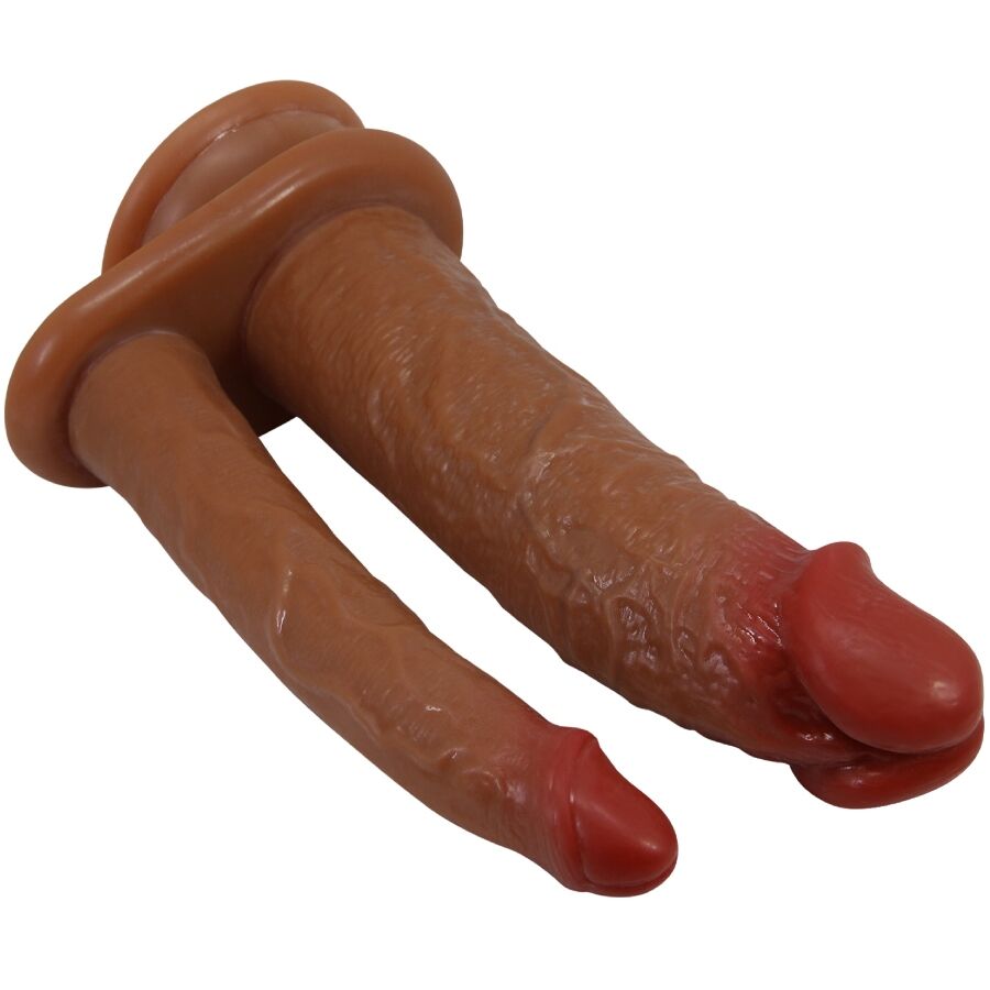 PRETTY LOVE - GORAN DOUBLE DILDO REALISTIC NATURAL MULATO - Billede 2