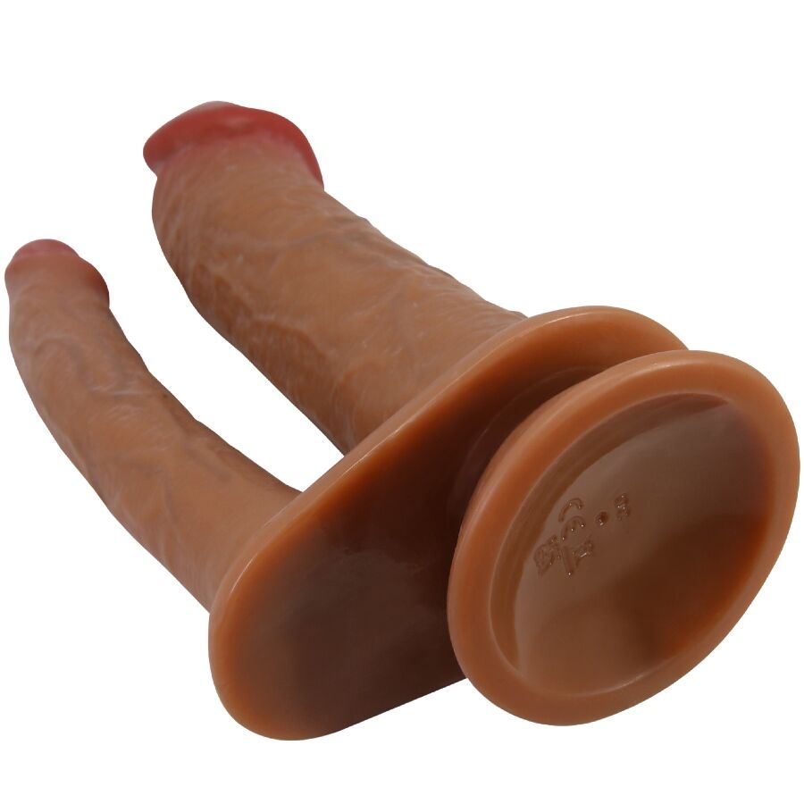 PRETTY LOVE - HULBERT DOUBLE REALISTIC DILDO WITH VIBRATION MULATO - Billede 4