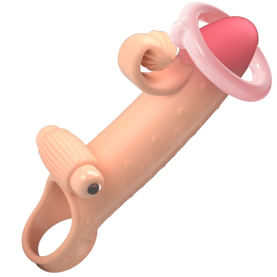 ROMANCE - VIBRATING PENIS SLEEVE NATURAL - Billede 5