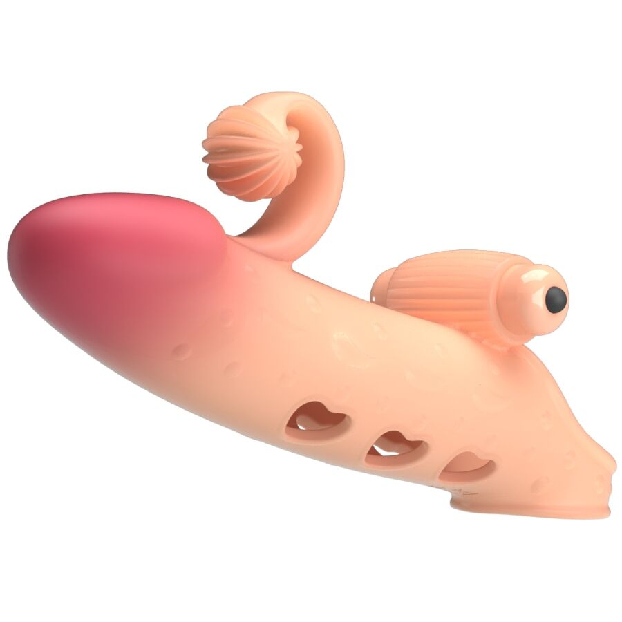 ROMANCE - VIBRATING PENIS SLEEVE NATURAL - Billede 4