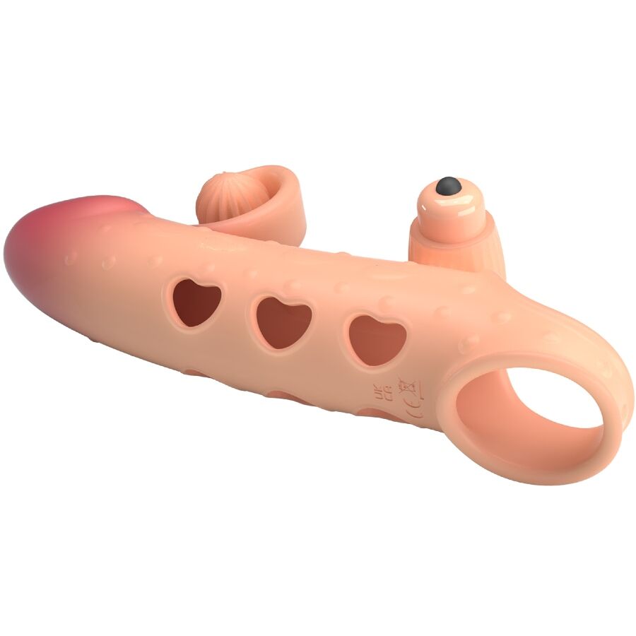 ROMANCE - VIBRATING PENIS SLEEVE NATURAL - Billede 3