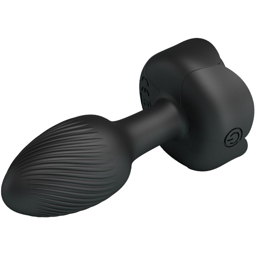 PRETTY LOVE - OLMAN ANAL PLUG WITH LED LIGHT BLACK 8.8 CM - Billede 5