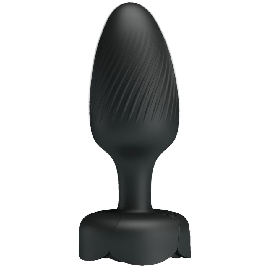 PRETTY LOVE - OLMAN ANAL PLUG WITH LED LIGHT BLACK 8.8 CM - Billede 4