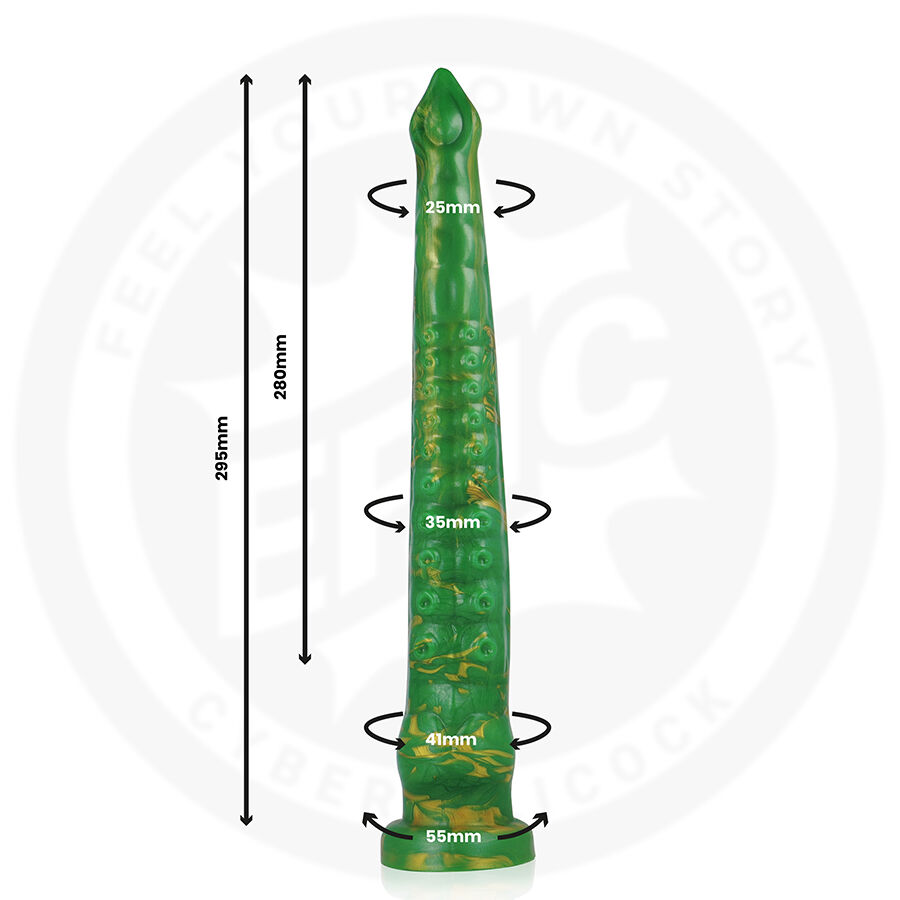 EPIC - DILDO HYLOS GREEN FLASH - Billede 3