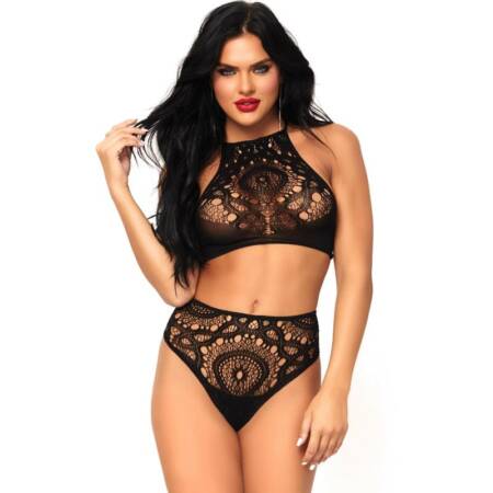LEG AVENUE - 2 PIECES SET TOP AND PANTIES