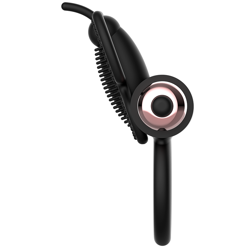 COQUETTE CHIC DESIRE - COCK RING BUTTERFLY WITH VIBRATOR BLACK/ GOLD - Billede 2