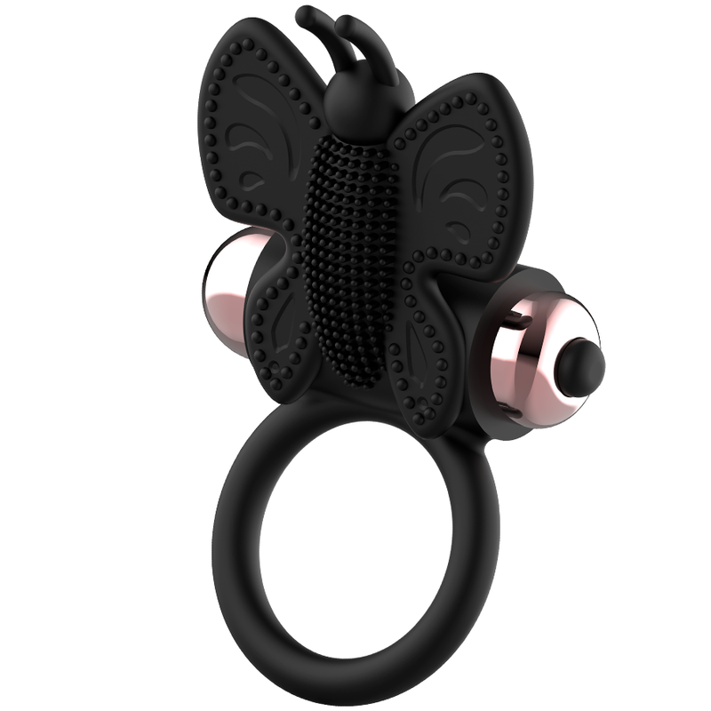 COQUETTE CHIC DESIRE - COCK RING BUTTERFLY WITH VIBRATOR BLACK/ GOLD - Billede 5