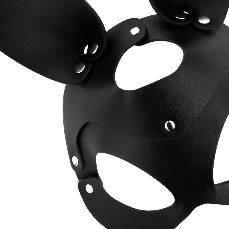 COQUETTE CHIC DESIRE - VEGAN LEATHER MASK WITH BUNNY EARS - Billede 4