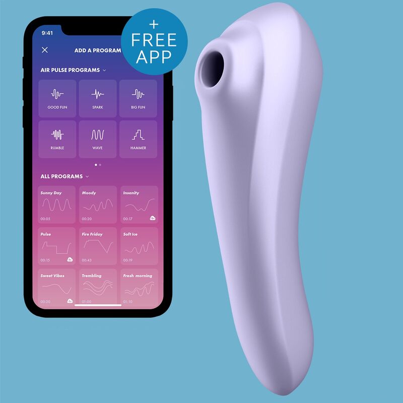 SATISFYER - DUAL PLEASURE AIR PULSE VIBRATOR MAUVE - Billede 4